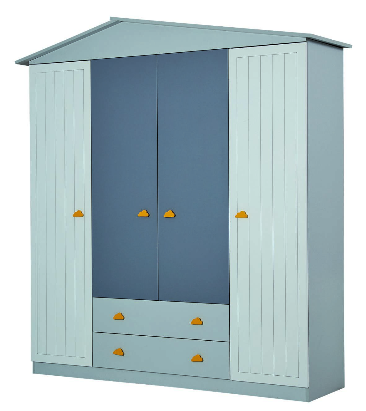 Vaatekaappi Valento Furniture Ayder, 192x210cm, harmaa