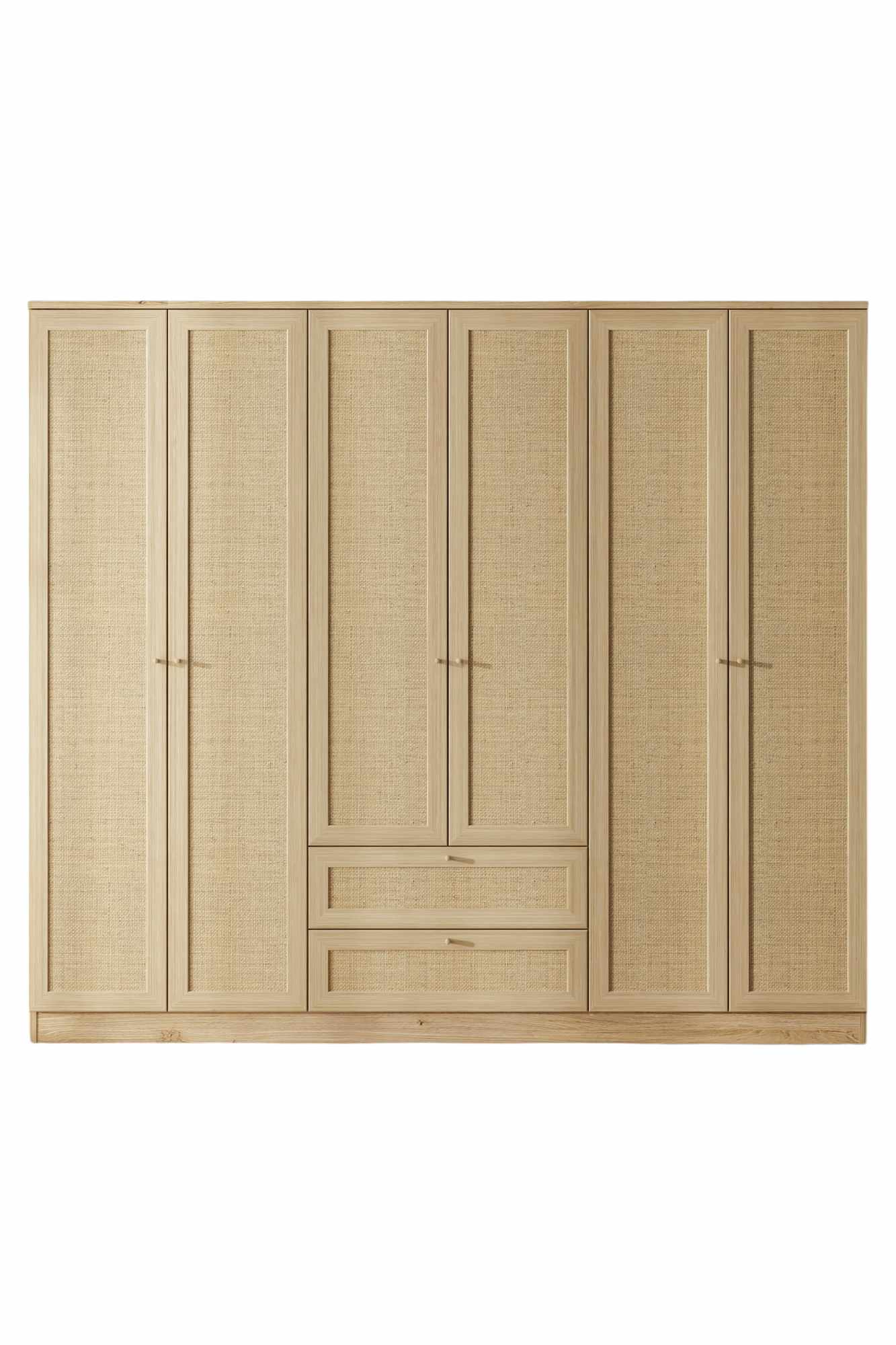 Vaatekaappi Valento Furniture Baru 6 182, 206x182x52cm, beige