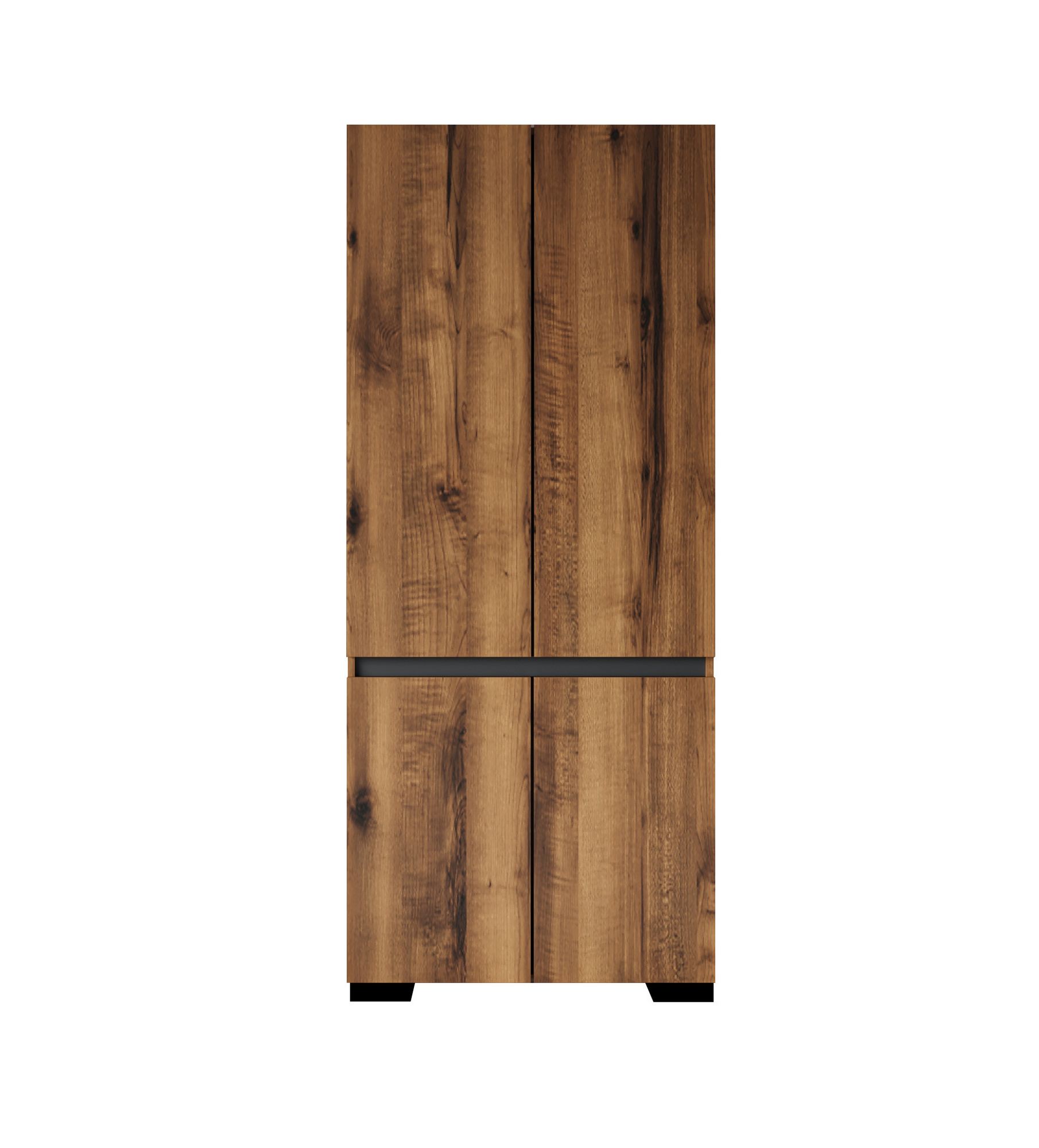 Vaatekaappi Valento Furniture Floransa 90, 90x210x45cm, pähkinä, antrasiitti
