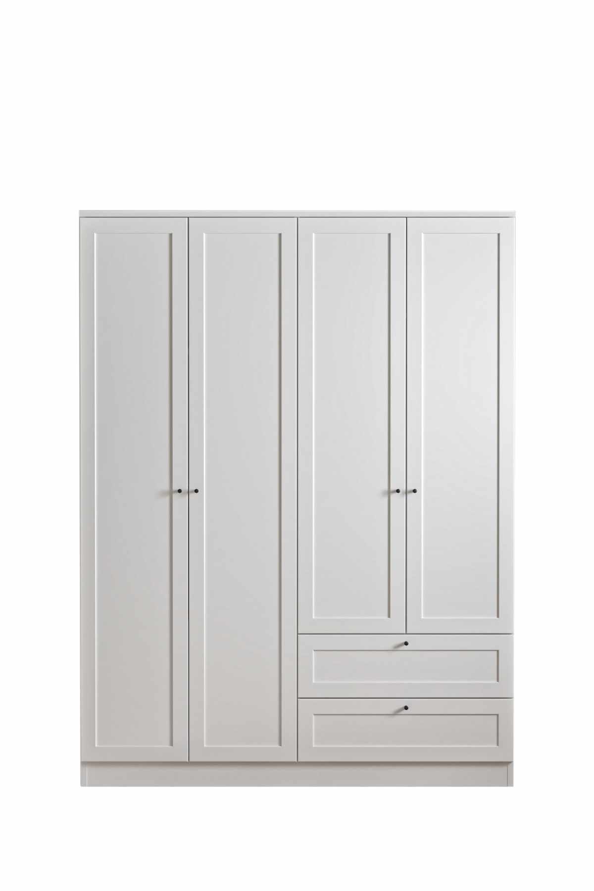 Vaatekaappi Valento Furniture Terra 182, 137x182x52cm, valkoinen