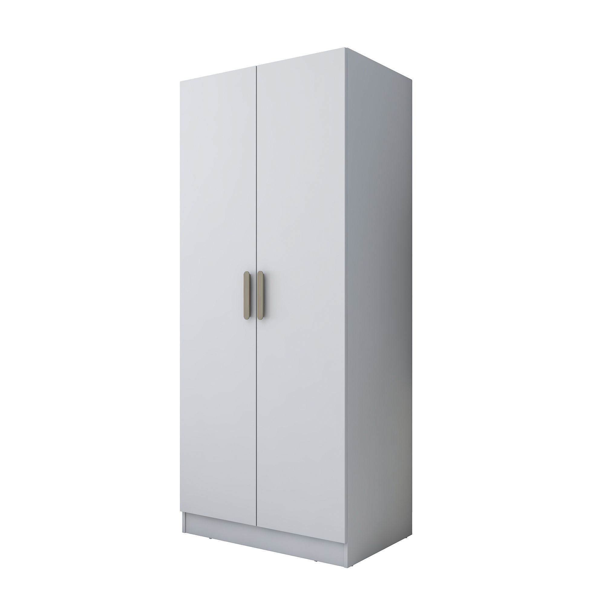 Vaatekaappi Valento Furniture BA170 - 4604, 90x210x57,5 cm, valkoinen