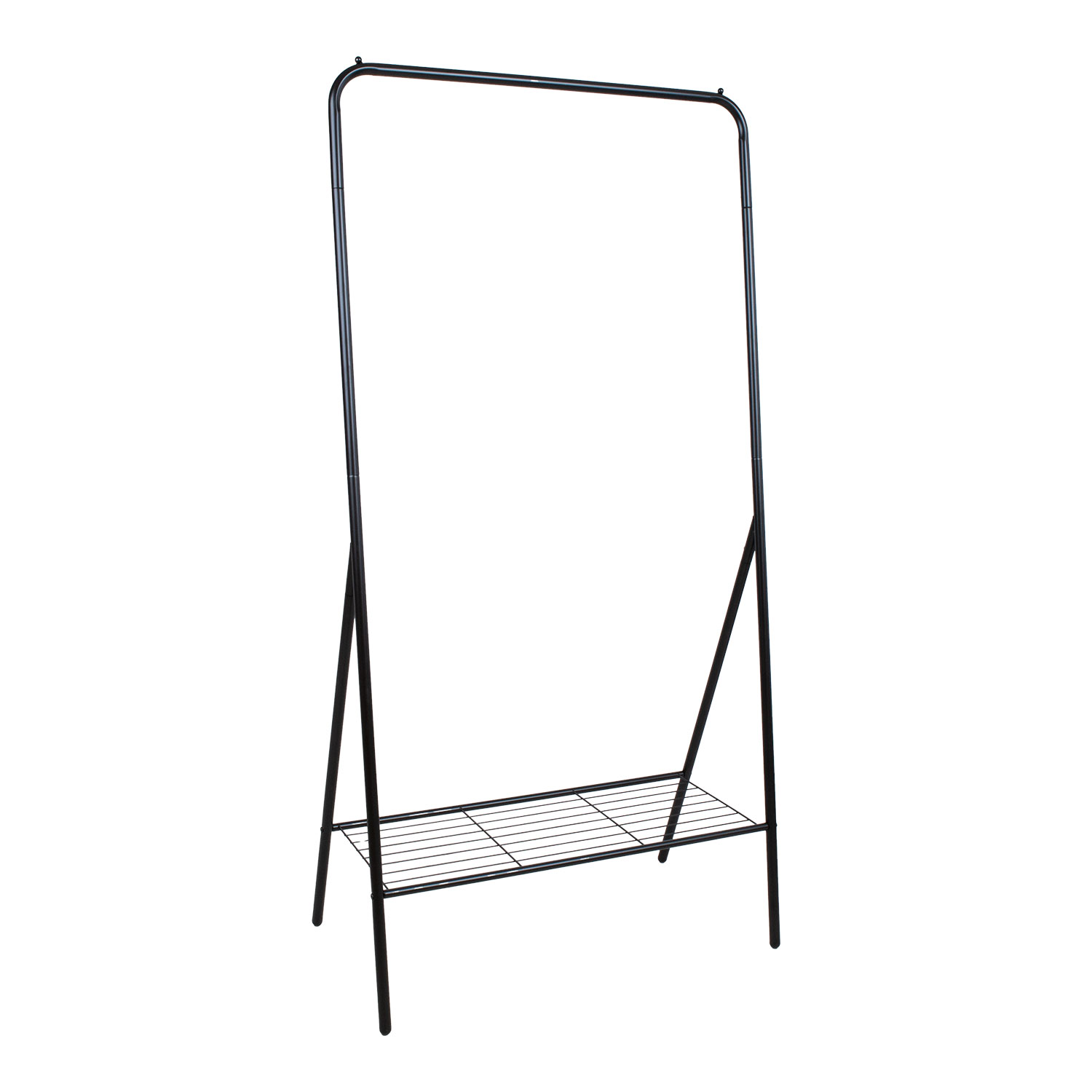 Vaateteline Home4You Fergal, 85x48x169cm, Musta