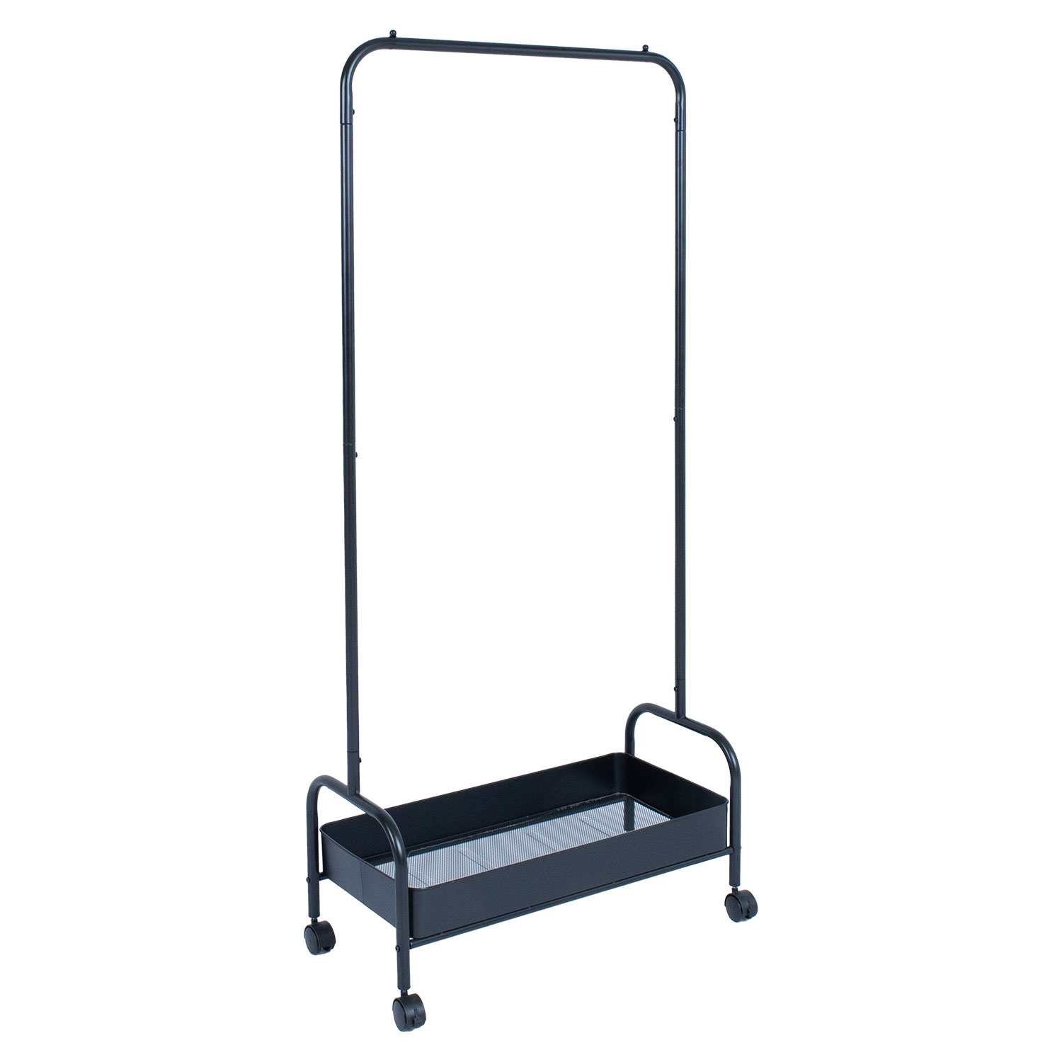 Vaateteline Home4You Fraser, 74x35x168cm, Musta