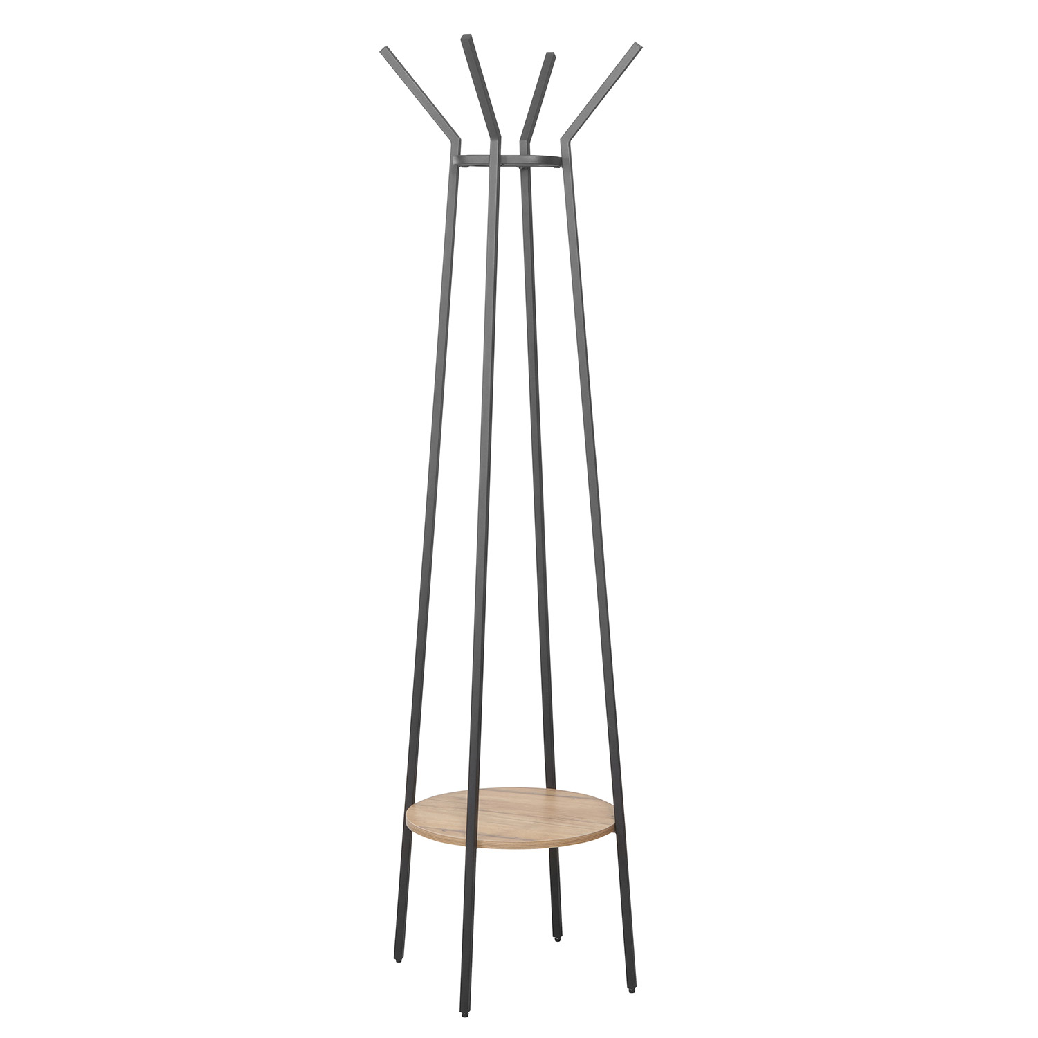 Vaateteline Home4You Hannes, 48x48x170cm, Ruskea