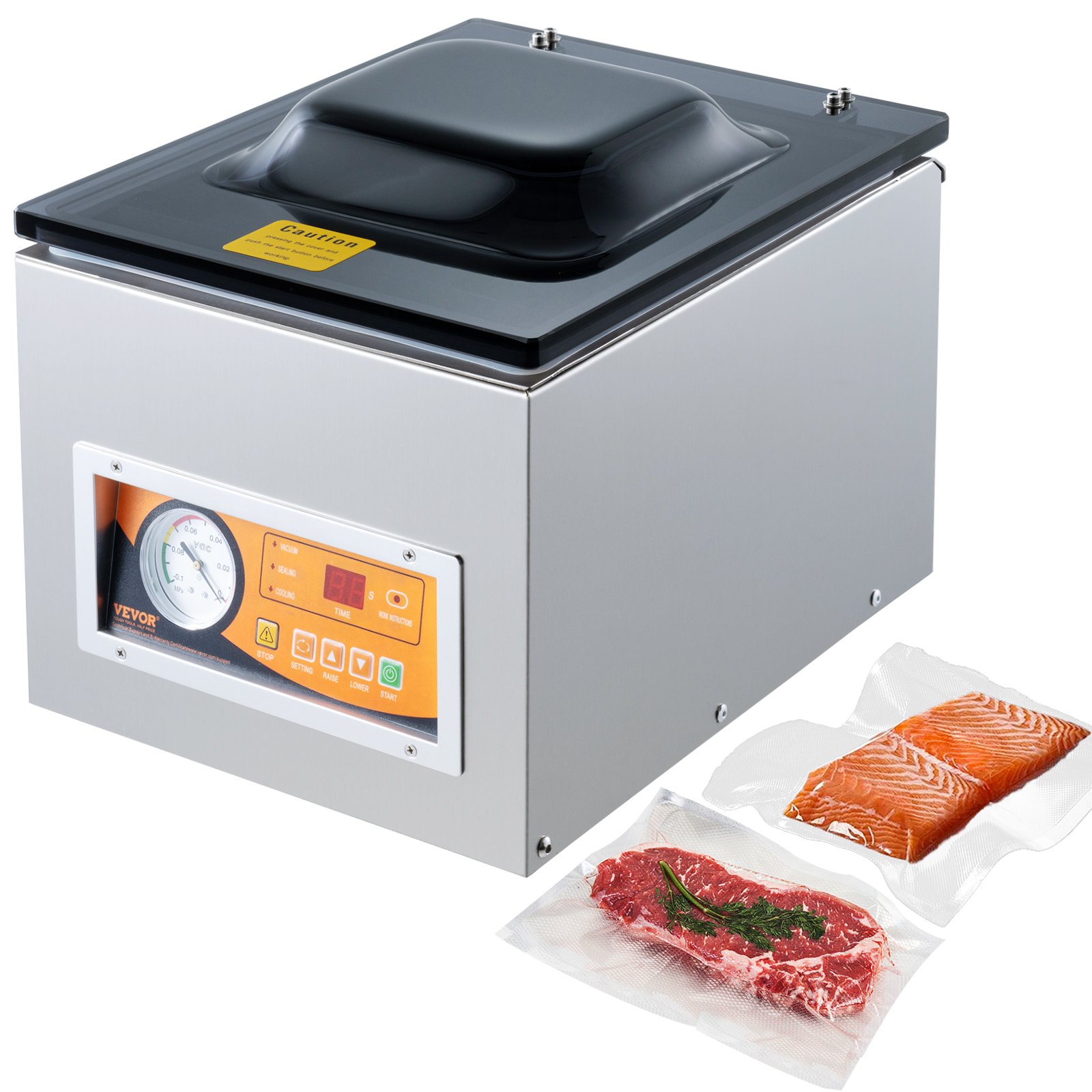 Vakuumikone North Craft DZ-260S-V2, 405x316mm, 21.3kg, Ruostumaton teräs
