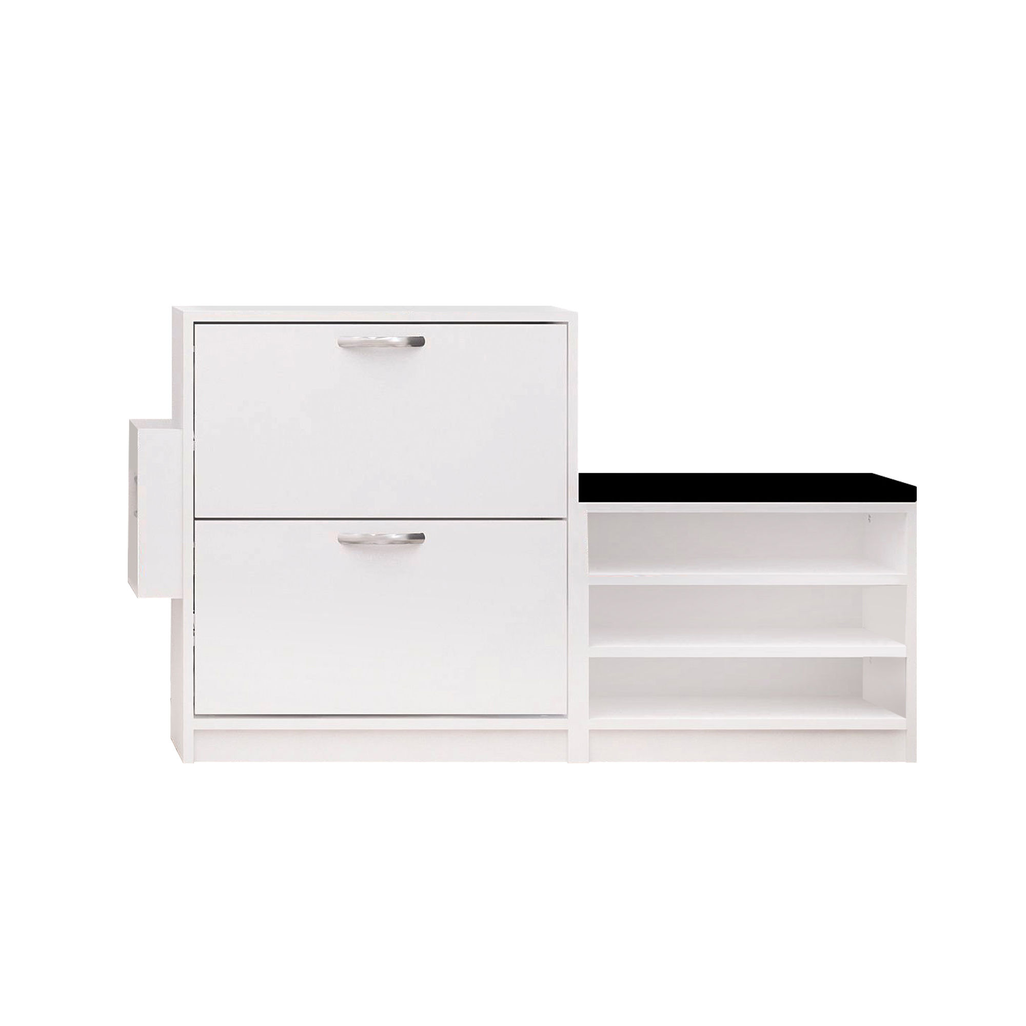 Kenkäkaappi Valento Furniture Trend, 130x80x31cm, Valkoinen