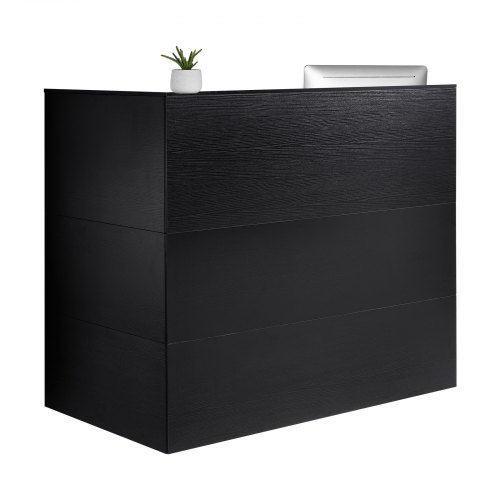 Vastaanottopöytä North Craft SS-601, 140x80x120cm, L-muotoinen, musta