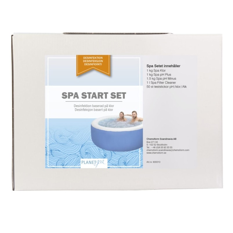 Vedenhoitosetti Planet Spa Startset, klooripohjainen