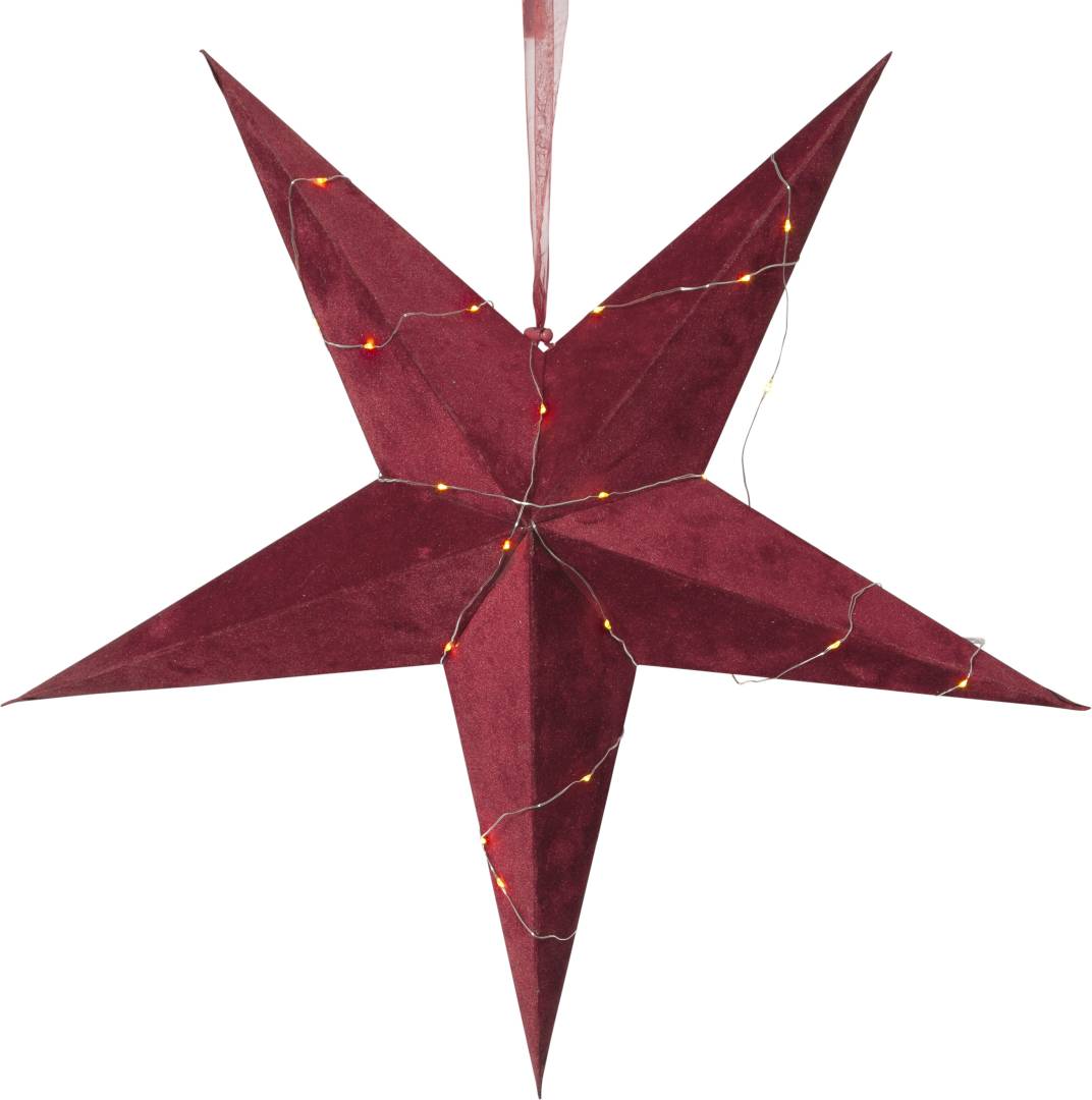 Paperitähti Star Trading Velvet, 60 cm