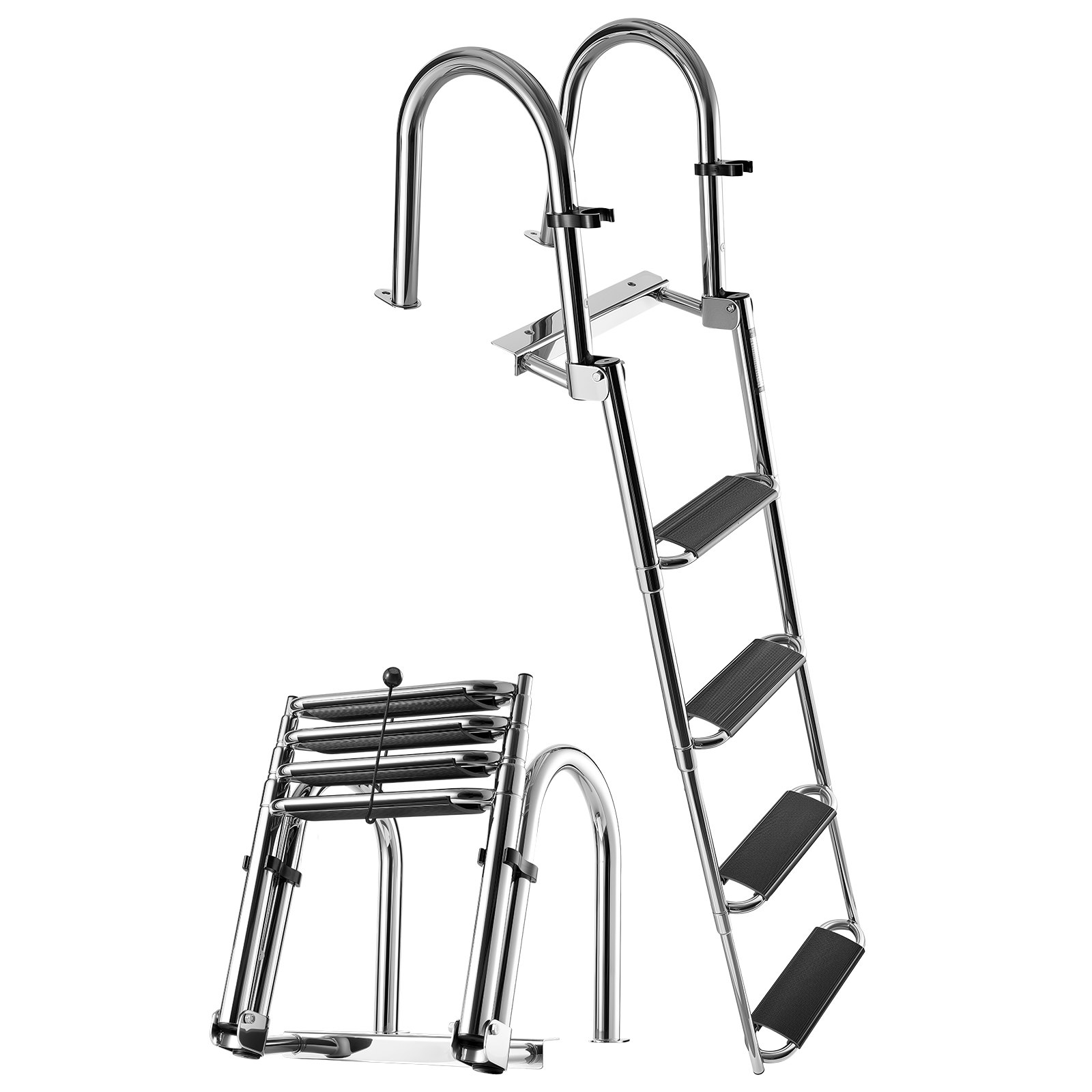 Venetikkaat North Craft 8053S, 4 askelta, ruostumaton teräs, 272kg, teleskooppinen, liukumaton