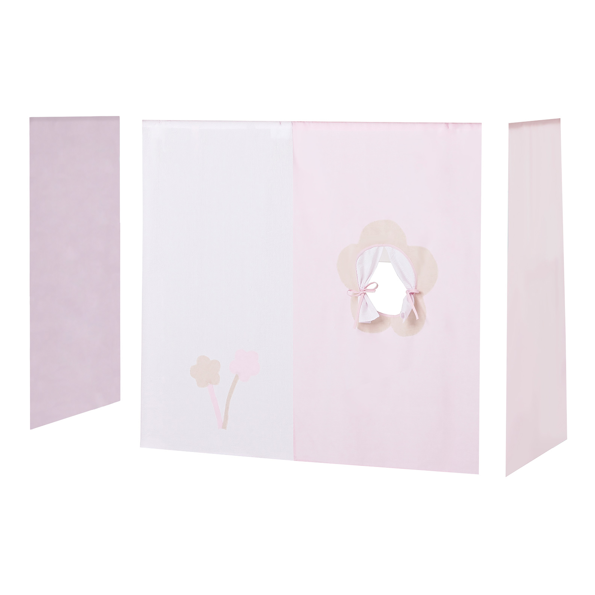 Verhot Hoppekids Fairytale Flower, 70x160cm, Punainen (20702)