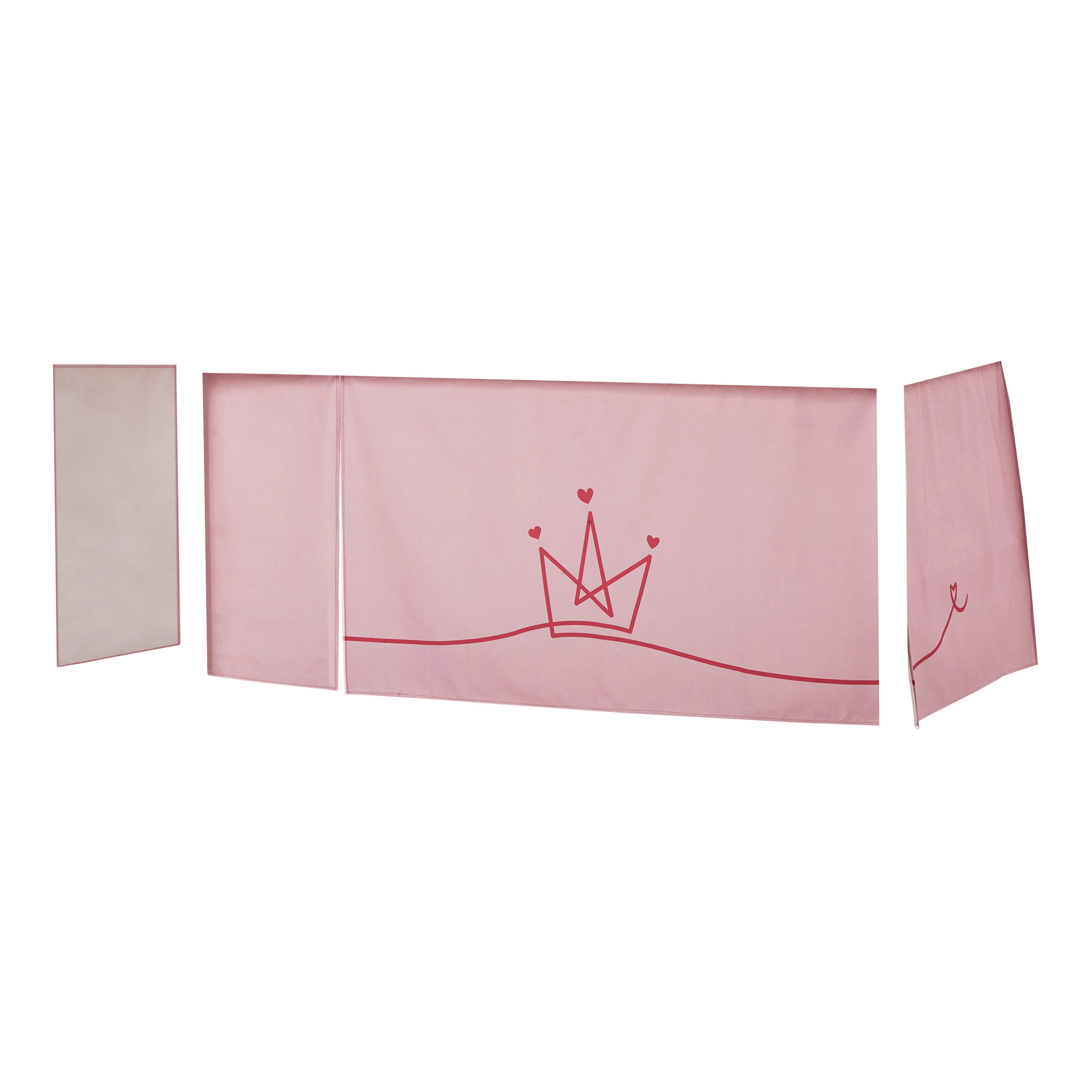 Verhot Hoppekids Prinsessa, 90x200cm, vaaleanpunainen