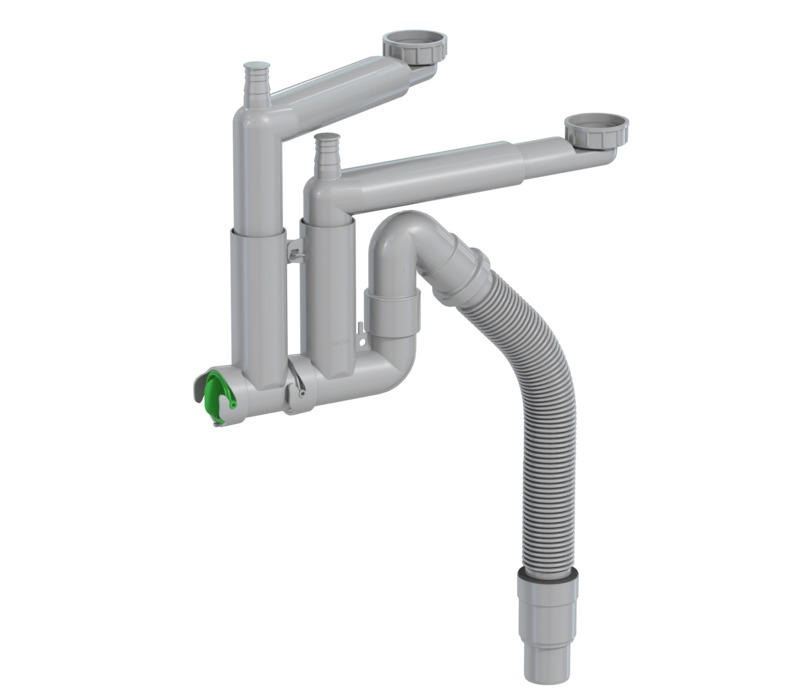 Vesilukko Prevex Smartloc, 2-os, 1½&quot; kierreliitoksella