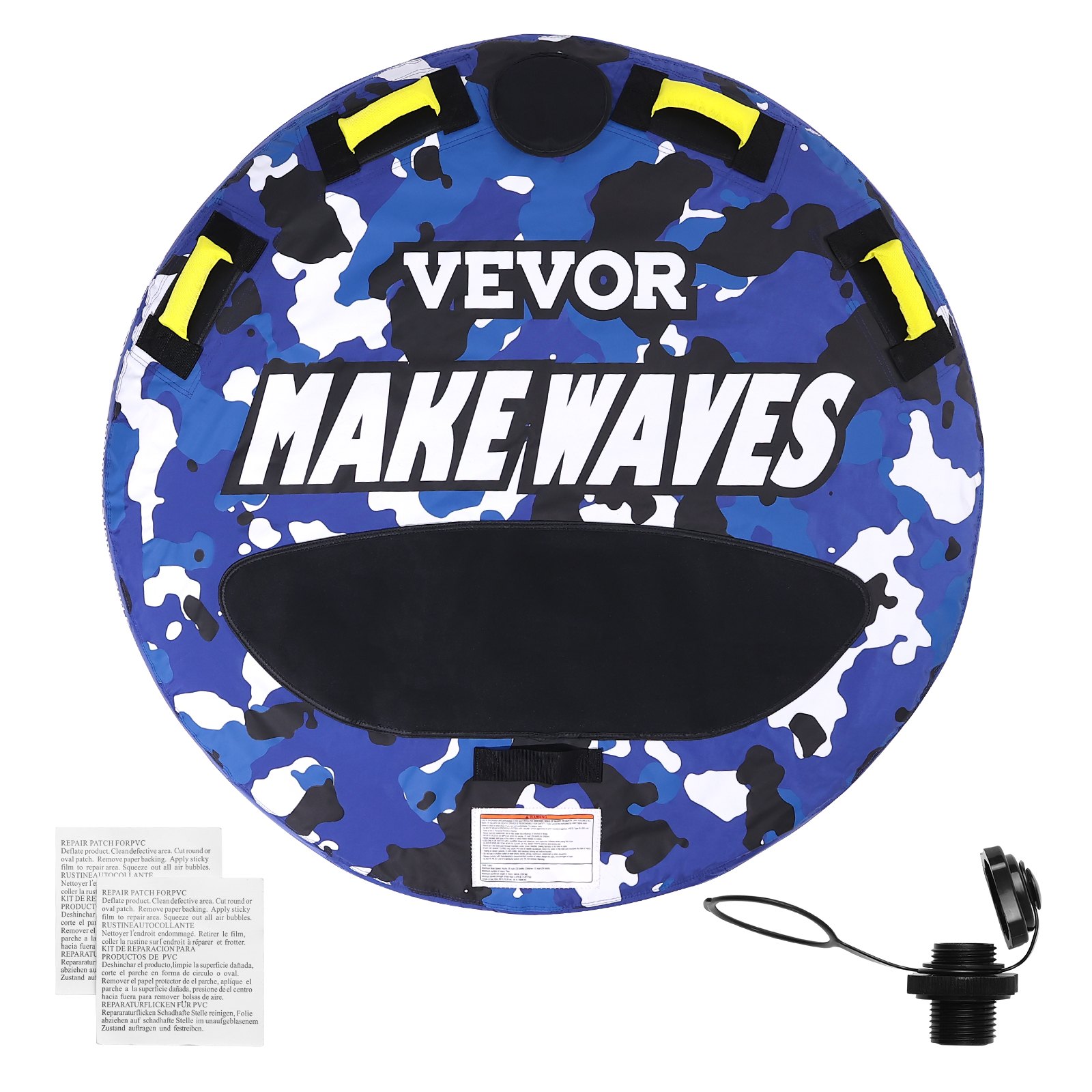 Vetorengas North Craft Prone Pad-Round, Ø131.5x33.5 cm, sininen