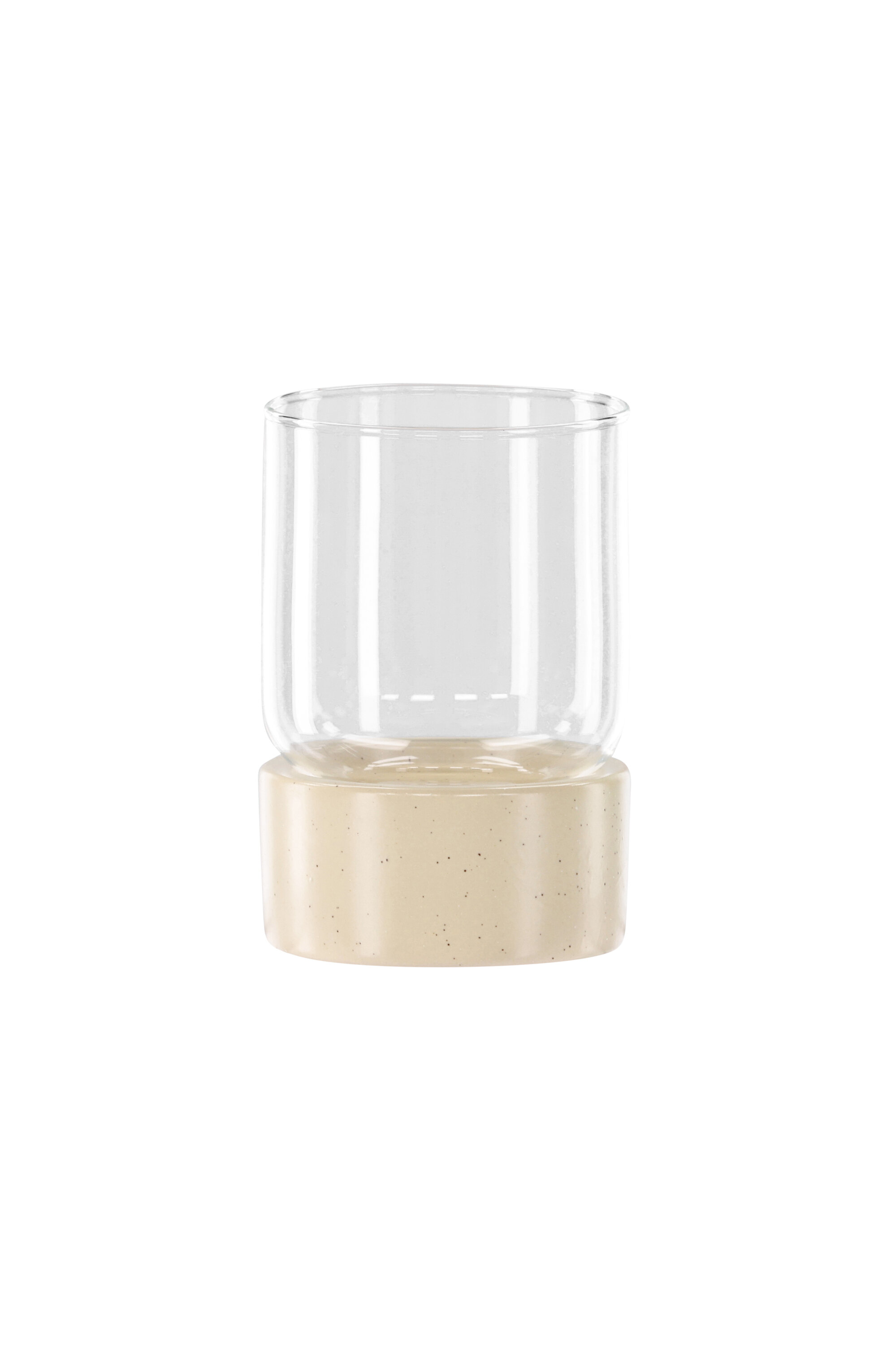 Lyhty Venture Home Vica, Ø8xK12 cm, beige/mustat pilkut