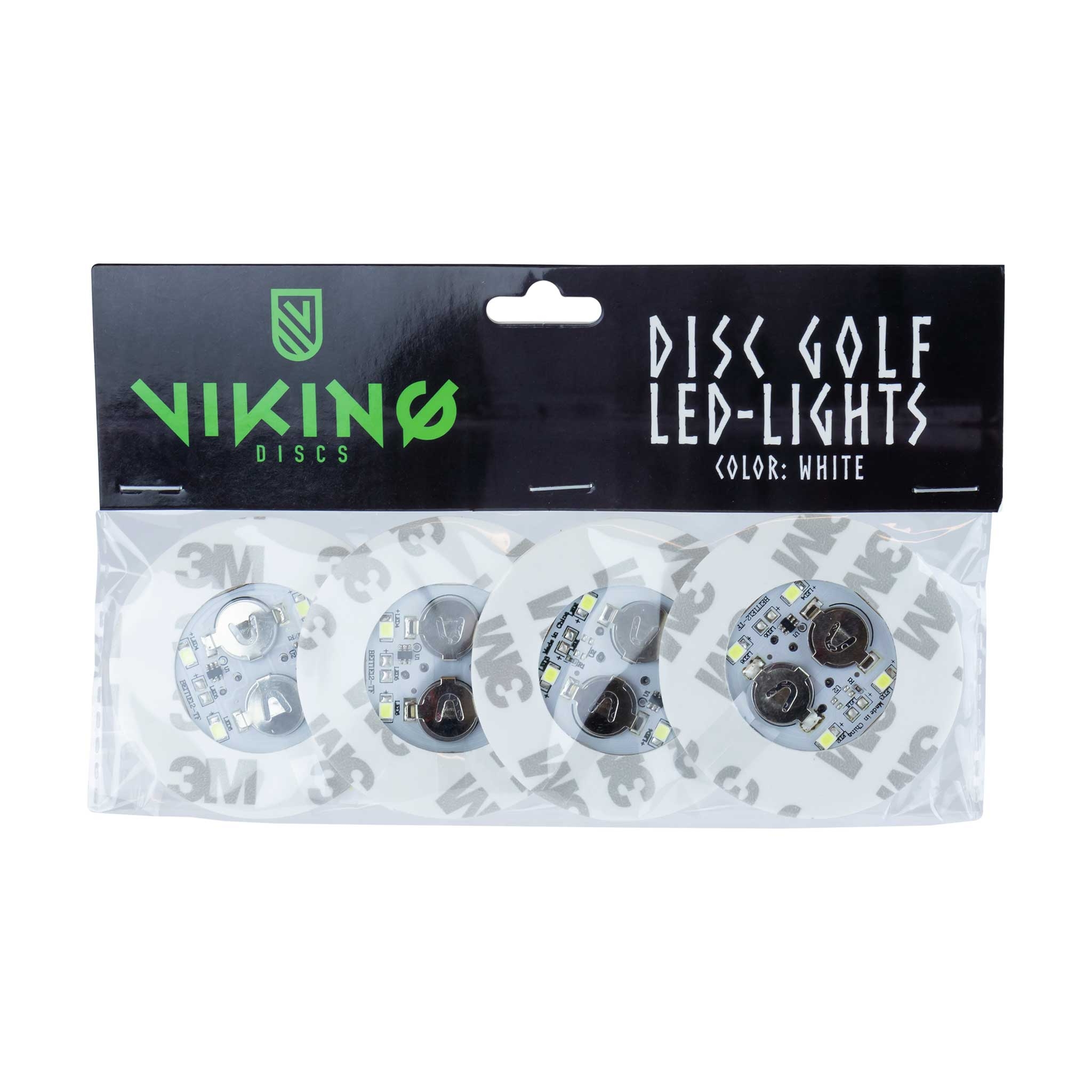 LED-valo frisbeegolfkiekkoon Viking Discs, valkoinen, 4kpl