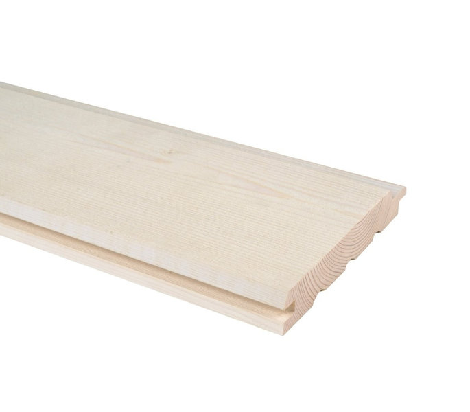 Ulkoverhouspaneeli JR-Wood UTV, 23x145x4500, pohjamaalattu, valkoinen, päätypontattu