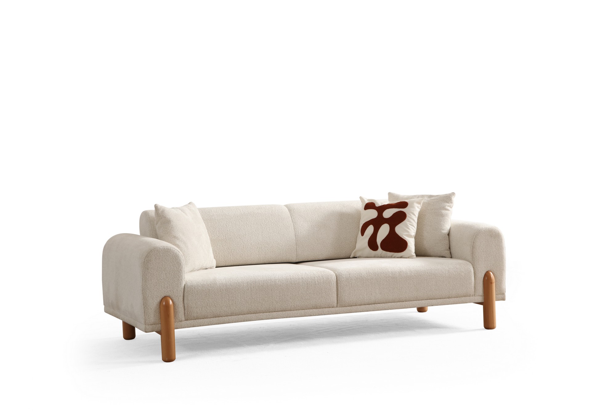 Vuodesohva Valento Furniture Lyke, 3-istuttava, leveys 228cm, kerma