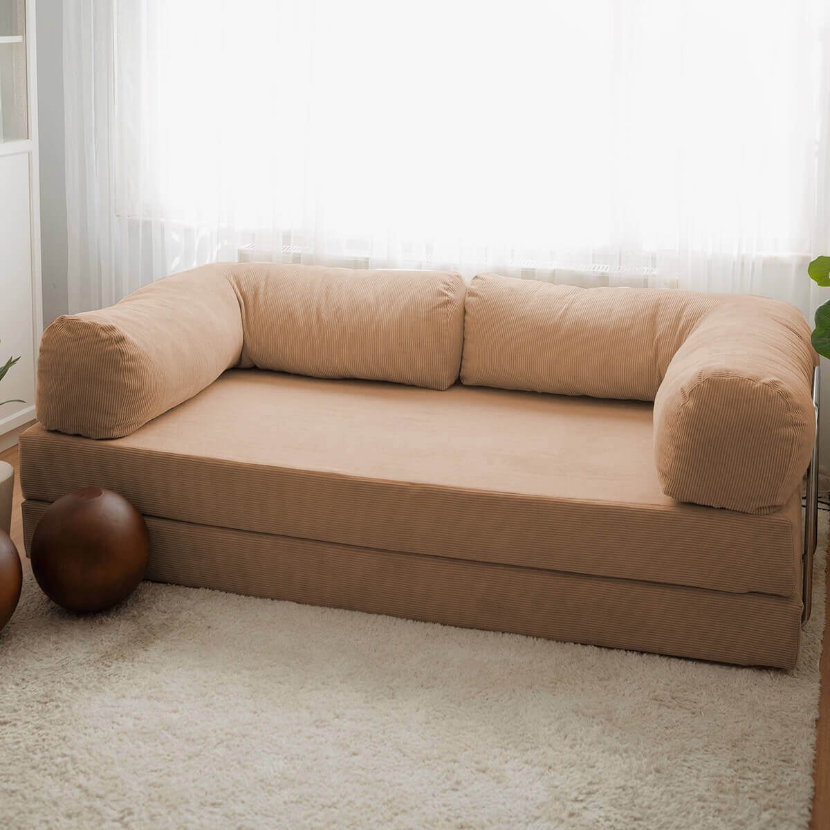 Vuodesohva Valento Furniture Nook, 3-istuttava, sametti