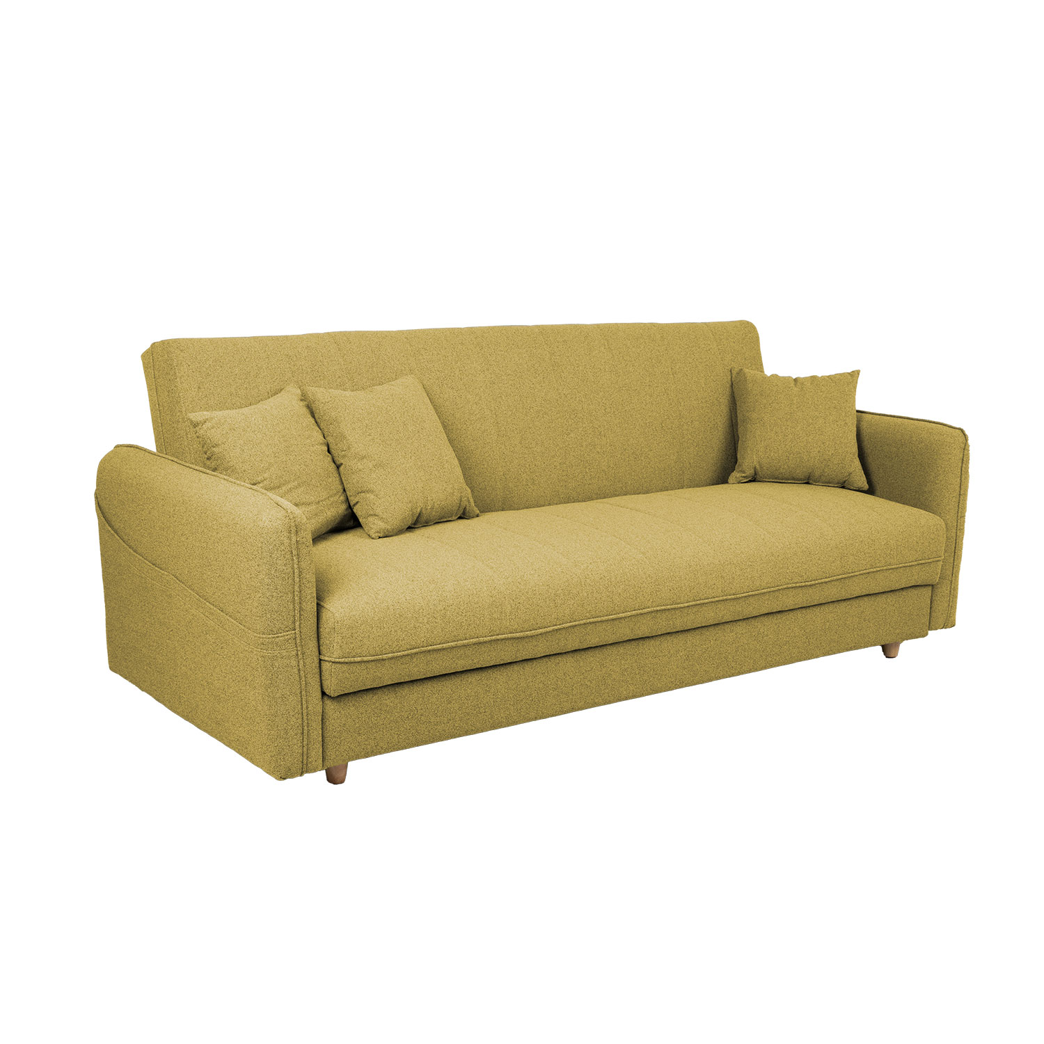 Vuodesohva Home4You Visby 200x88x93cm, Keltainen