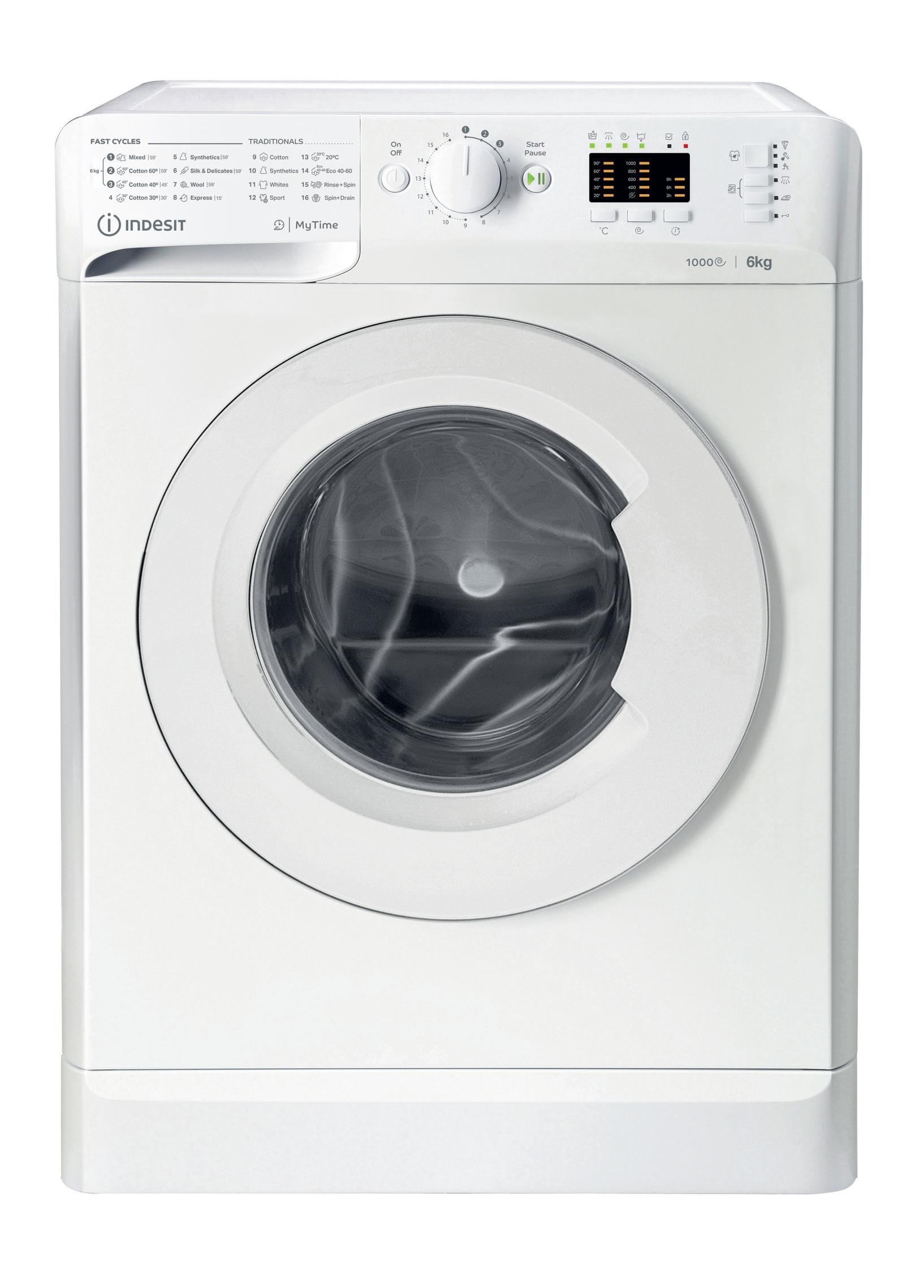 Pyykinpesukone Indesit MTWSA61053WEE, 6kg, 1000rpm