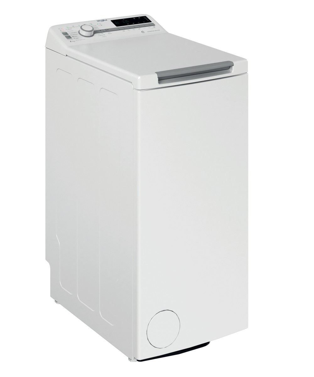 Päältä täytettävä pyykinpesukone Whirlpool TDLR7231BSEU, 7kg, 1200rpm, valkoinen
