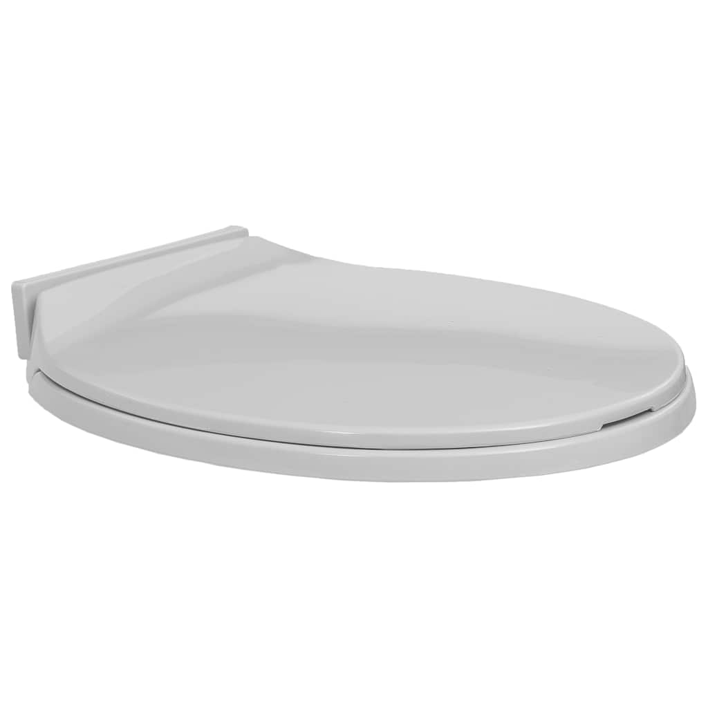 WC-istuimen kansi pehmeästi sulkeutuva vaaleanharmaa soikea