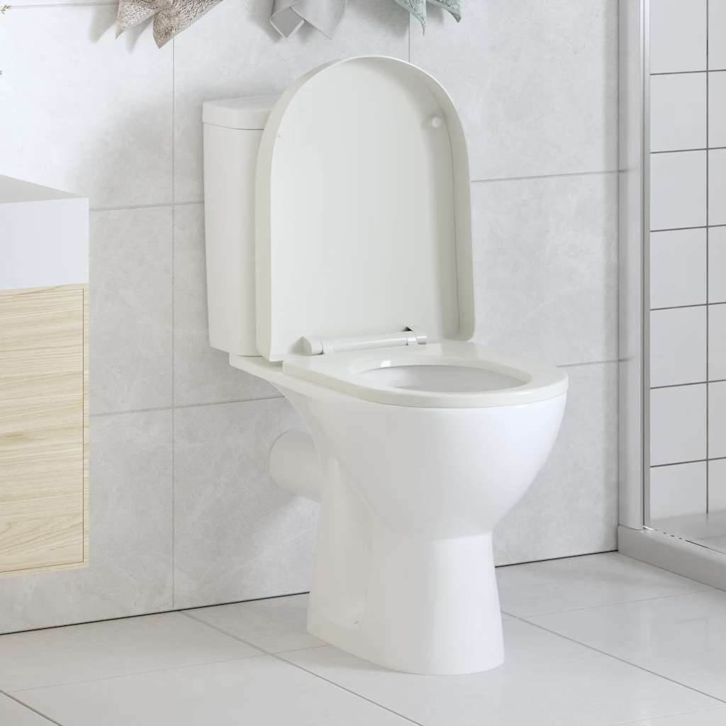 WC-istuimen kansi soft-close neliö valkoinen