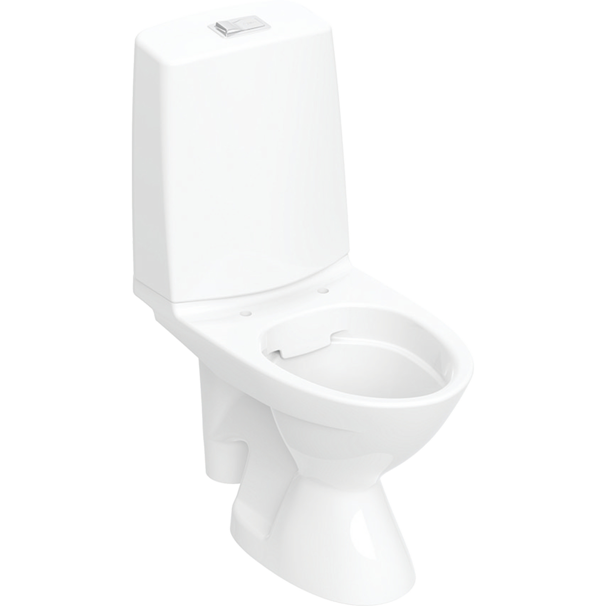 WC-istuin Ido Glow 63, kanneton, ei kiinnitysreikiä, 1-huuhtelu, peruskorjausmalli