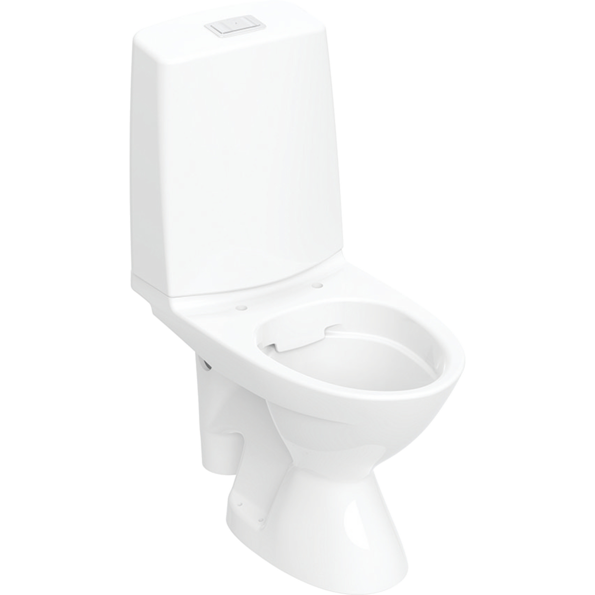 WC-istuin Ido Glow 63, kanneton, kiinnitysreiillä, 2-huuhtelu, poistoputki vasemmalle