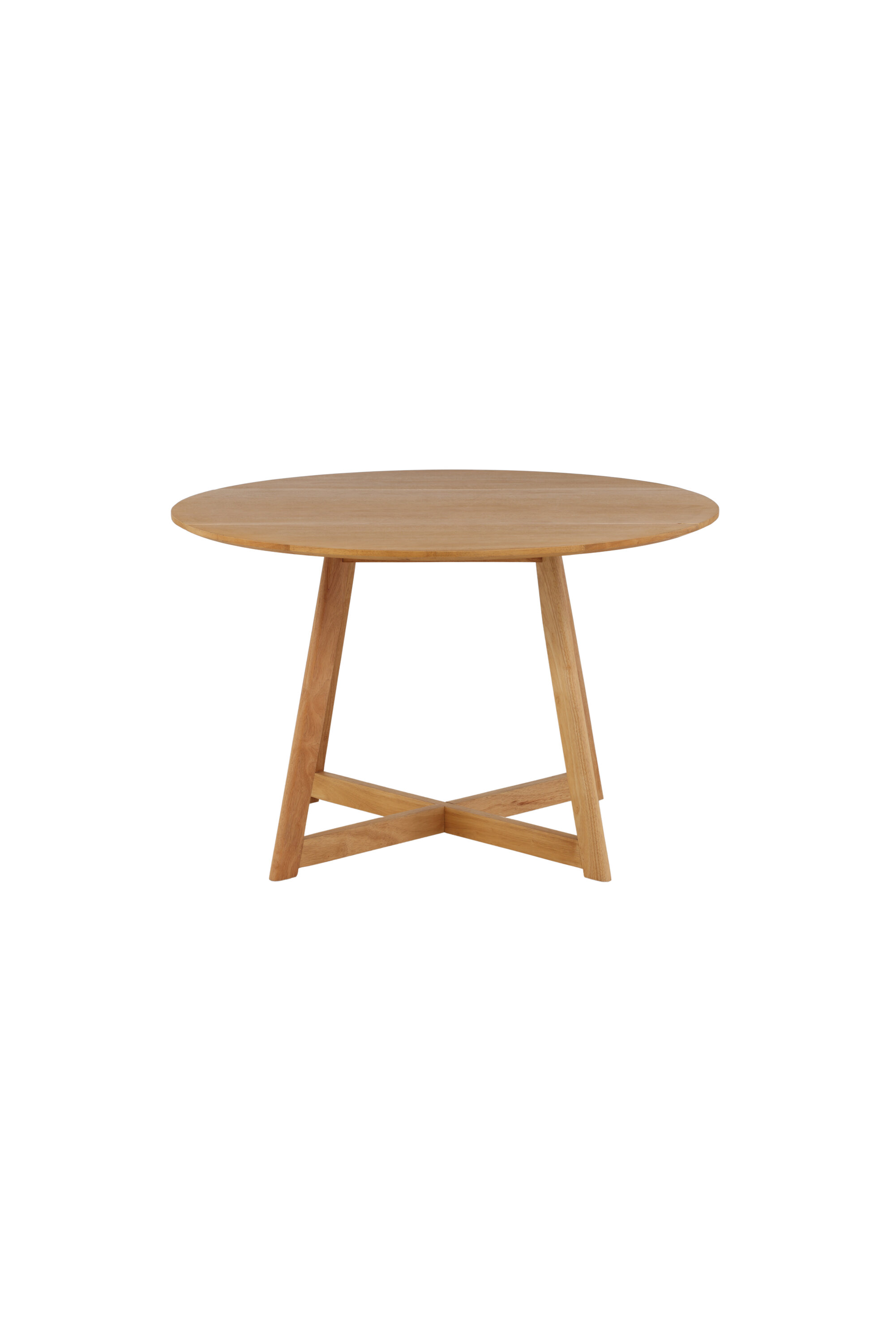 Ruokapöytä Venture Home Yakidon, Ø120 cm, taittuvat reunat, ruskea