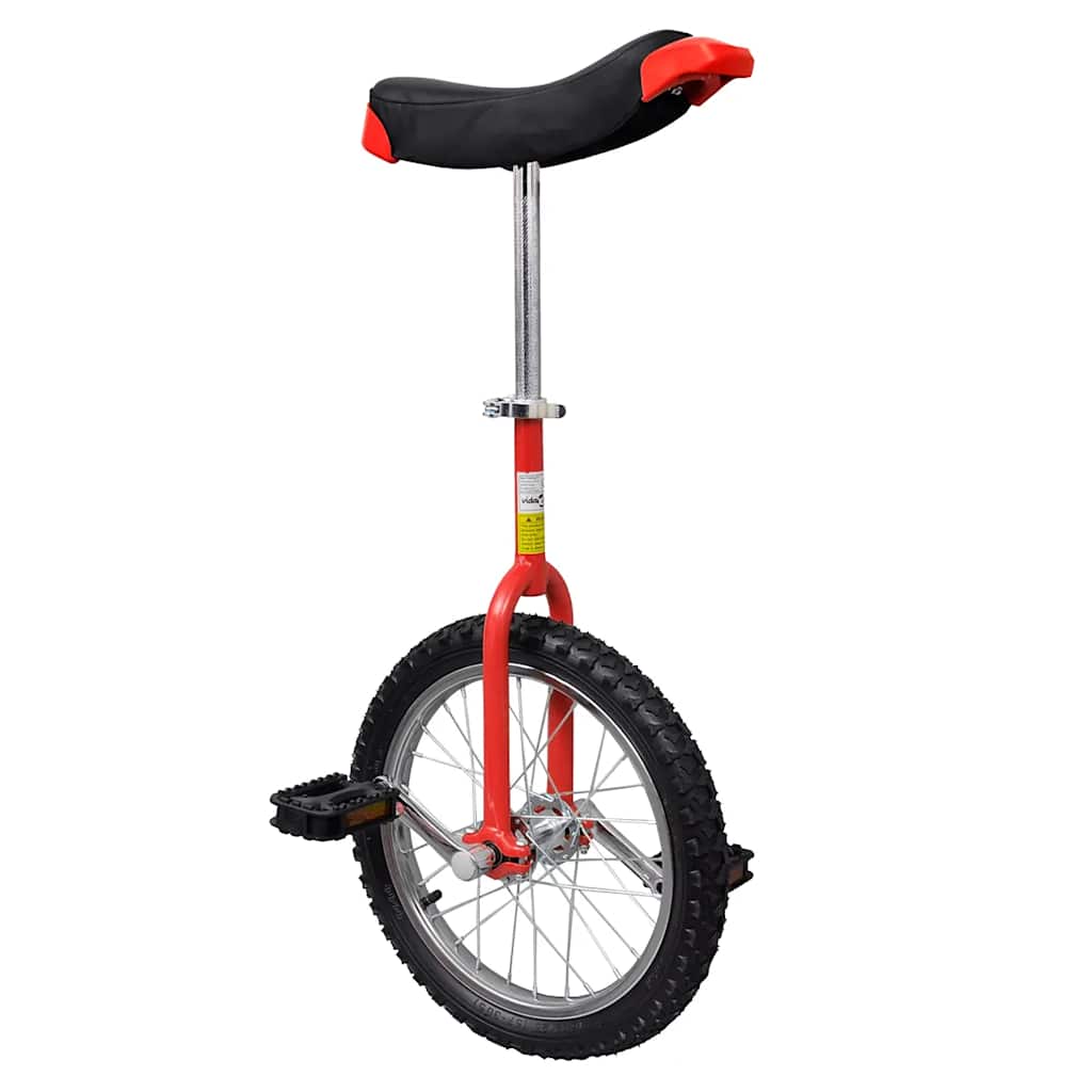 Yksipyöräinen 16&quot;, säädettävä, punainen
