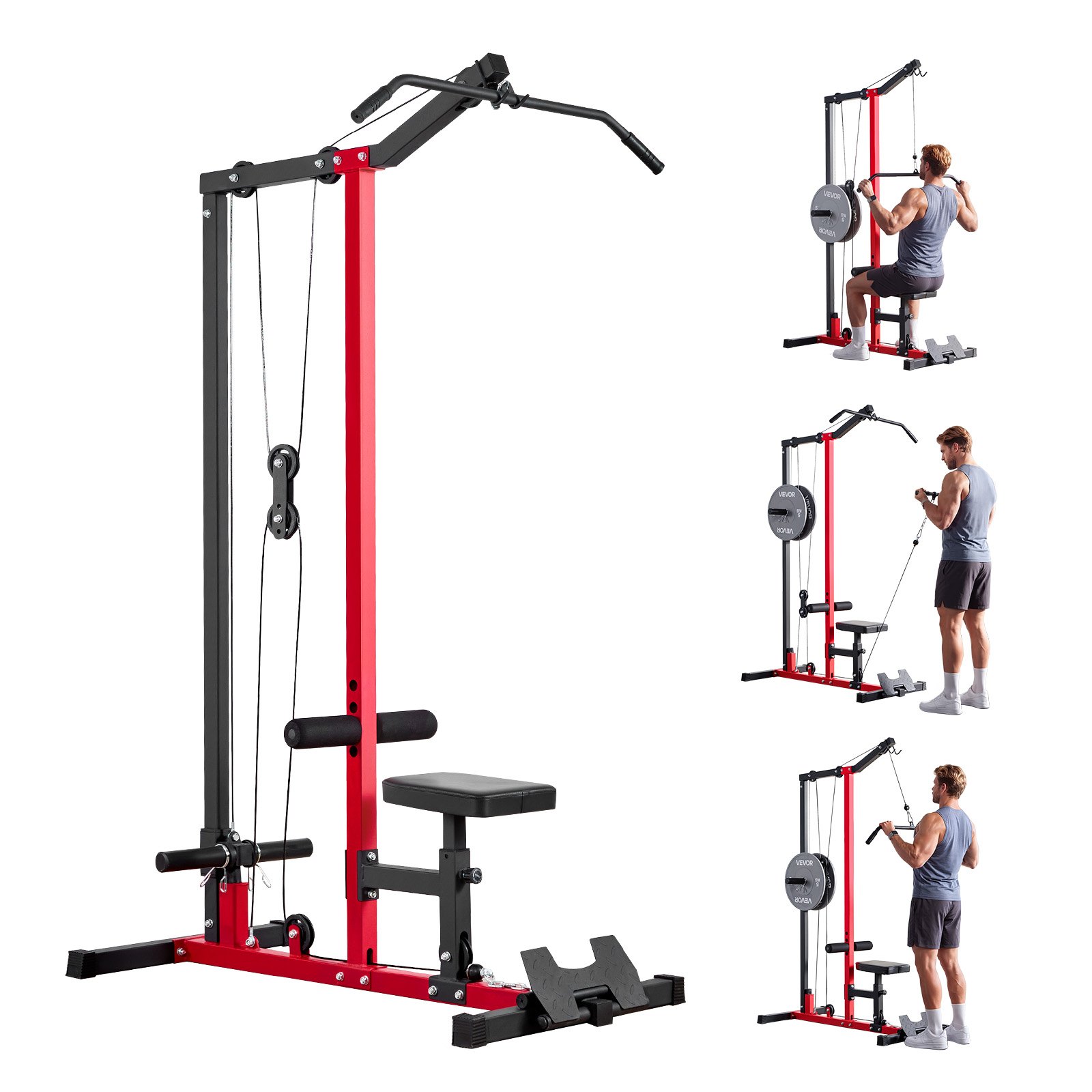 Ylätalja- ja alatalja North Craft HM1905C, 137x72cm, 2-in-1, 227kg, Musta/Punainen