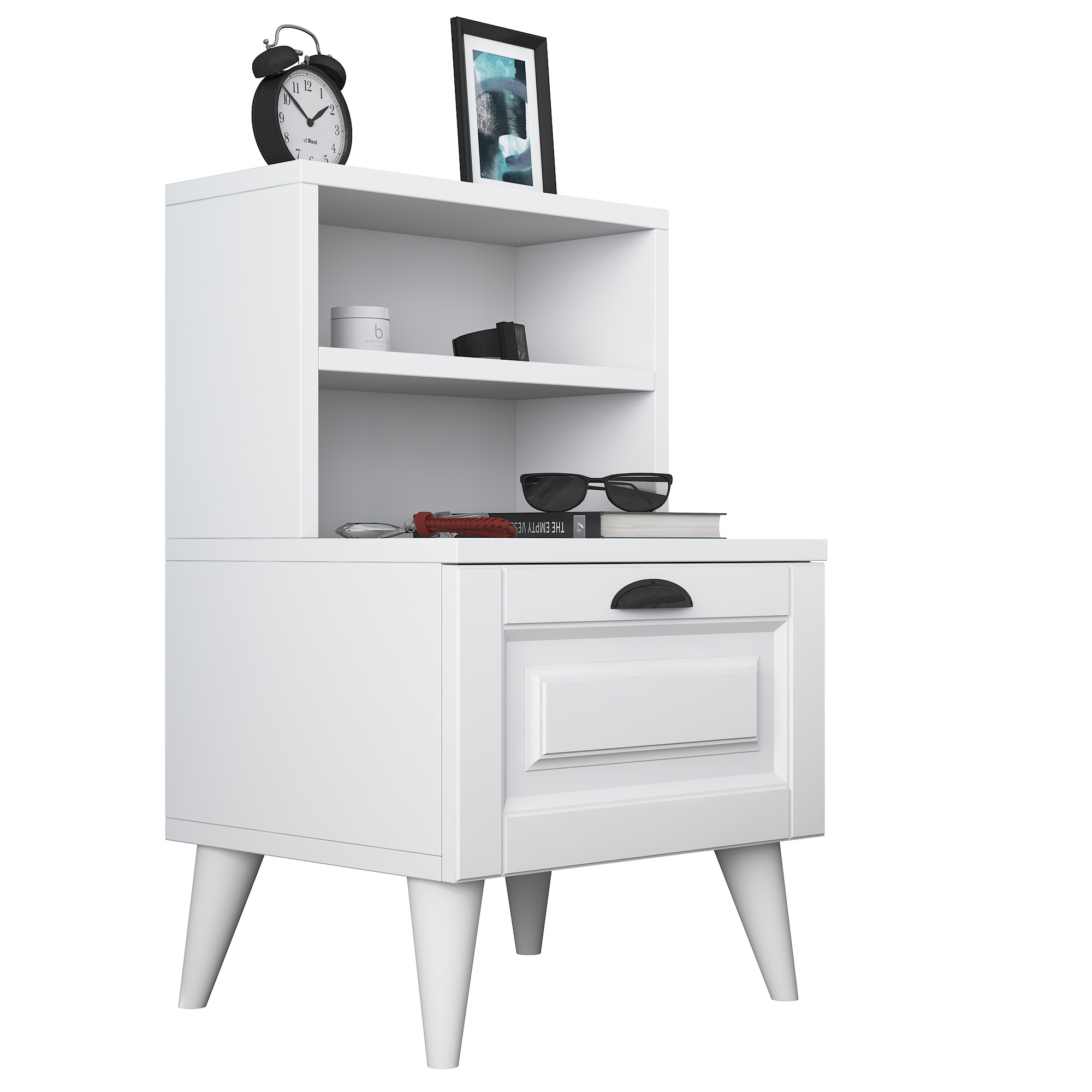 Yöpöytä Valento Furniture BD105-2785, valkoinen