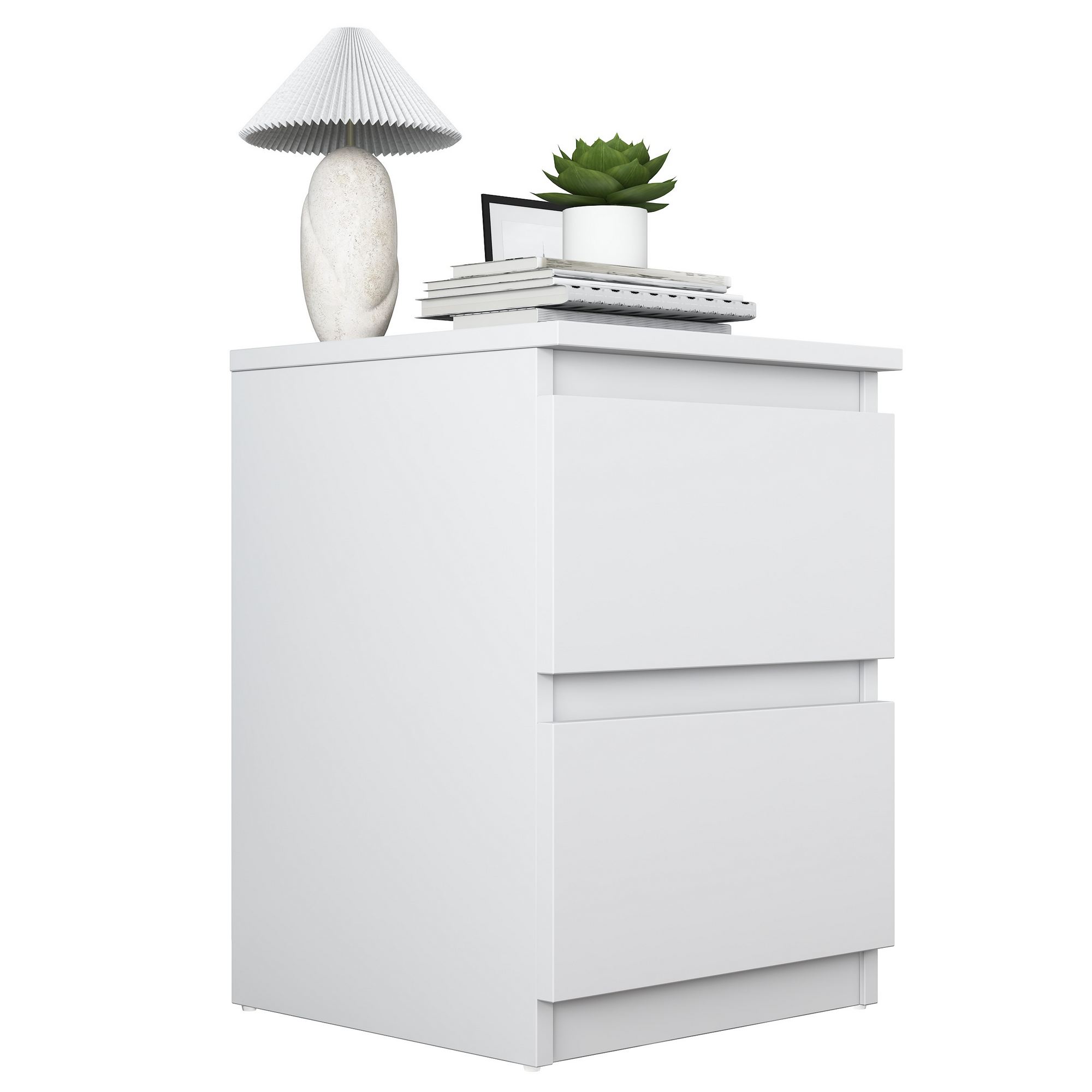Yöpöytä Valento Furniture BD109 - 3842, 40x55x40 cm, valkoinen