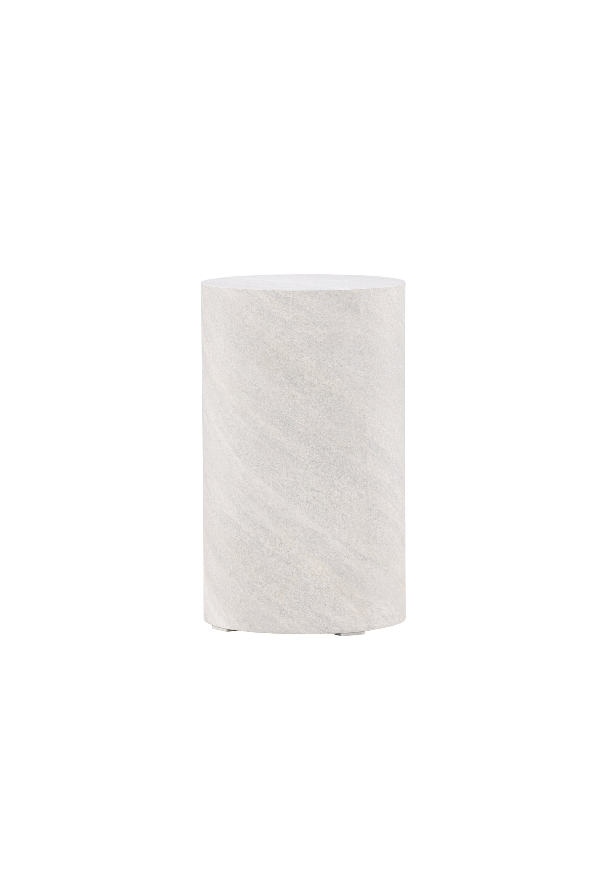 Sivupöytä Venture Home York, Ø30 cm, betonilook, harmaa