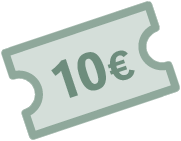 10 € tervetuloetu